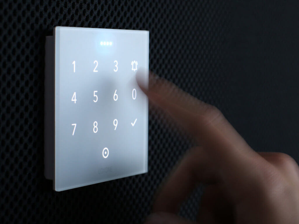 nfc code touch on the wall
